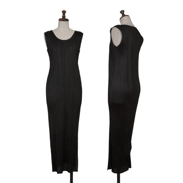 プリーツプリーズPLEATS PLEASE プリーツノースリーブマキシワンピース