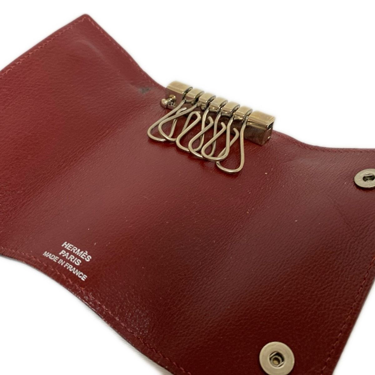 HERMES(エルメス) キーケース セリエエテュイクレ6 ボルドー 6連フック 
