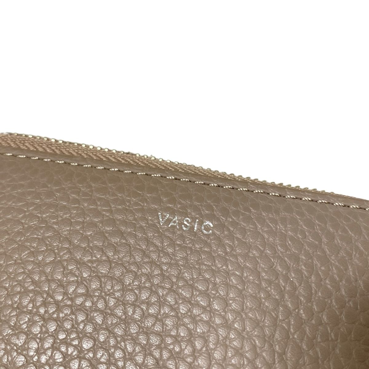 グレーベージュ L字ファスナー