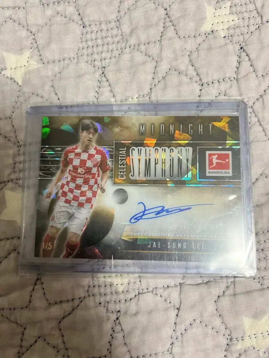 トップス ミッドナイト ブンデスリーガ マインツ イ・ジェソン 5枚限定 直筆サイン入り オートカード