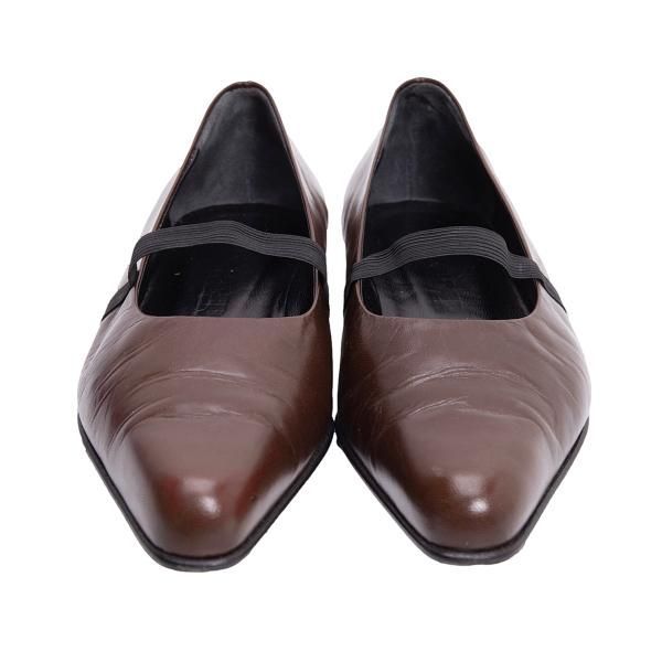 ジルサンダーJIL SANDER ポインテッドトゥストラップレザーシューズ