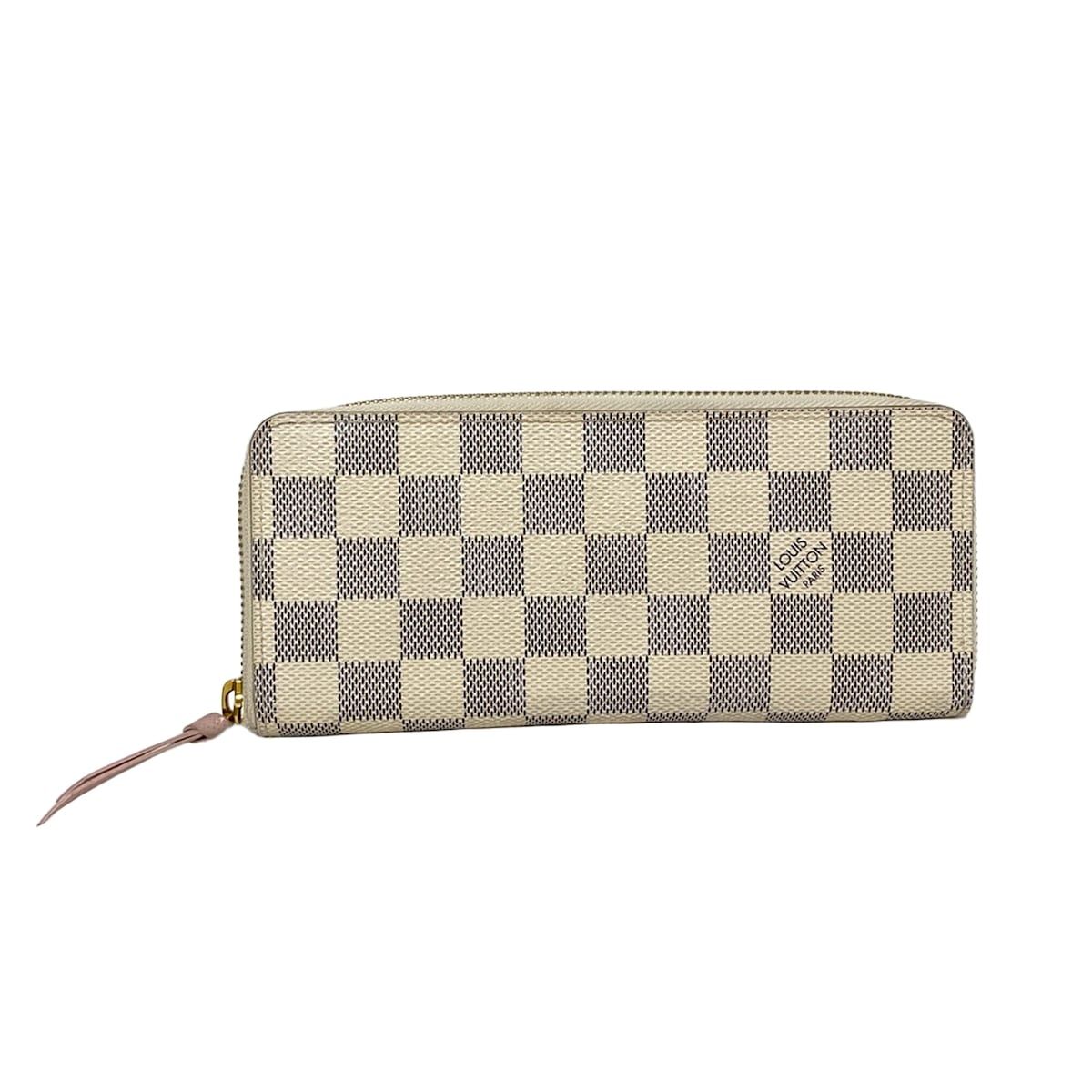 LOUIS VUITTON ルイヴィトン 長財布 ダミエ ポルトフォイユクレマンス N 61264 ローズ バレリーヌ