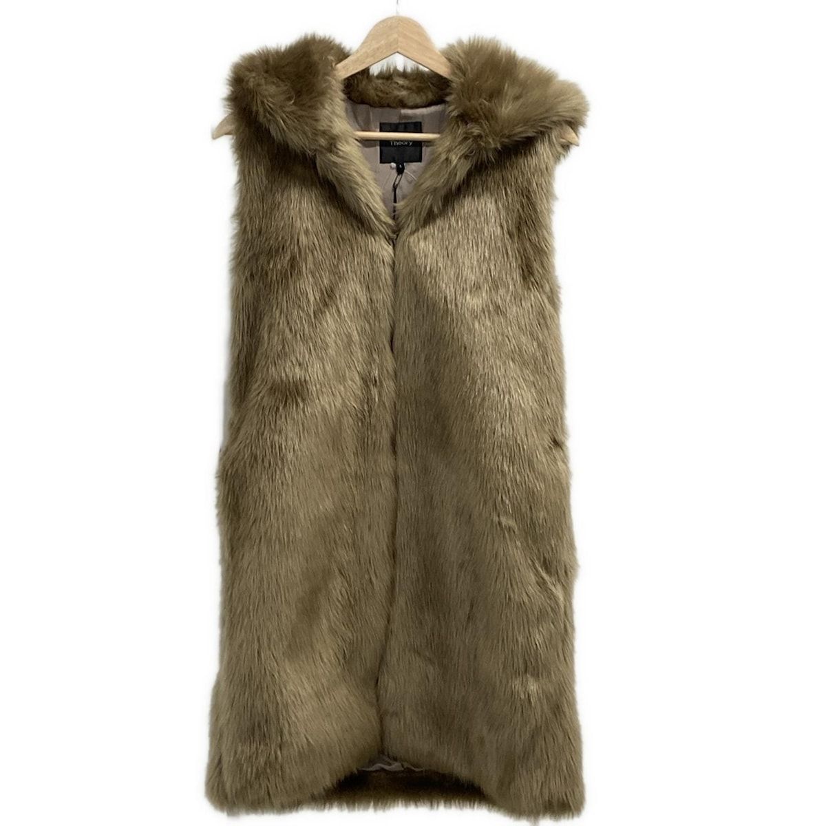 theory セオリー コート サイズS レディース - ブラウン ノースリーブ フェイクファー 冬