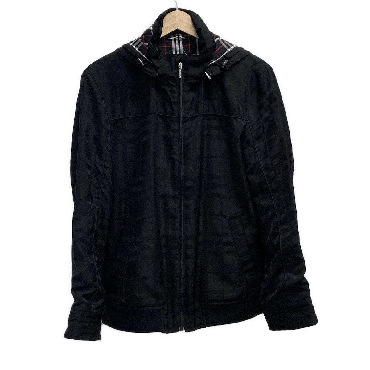 Burberry Black Label バーバリーブラックレーベル ブルゾン サイズM メンズ - 黒 長袖|チェック柄|春|秋