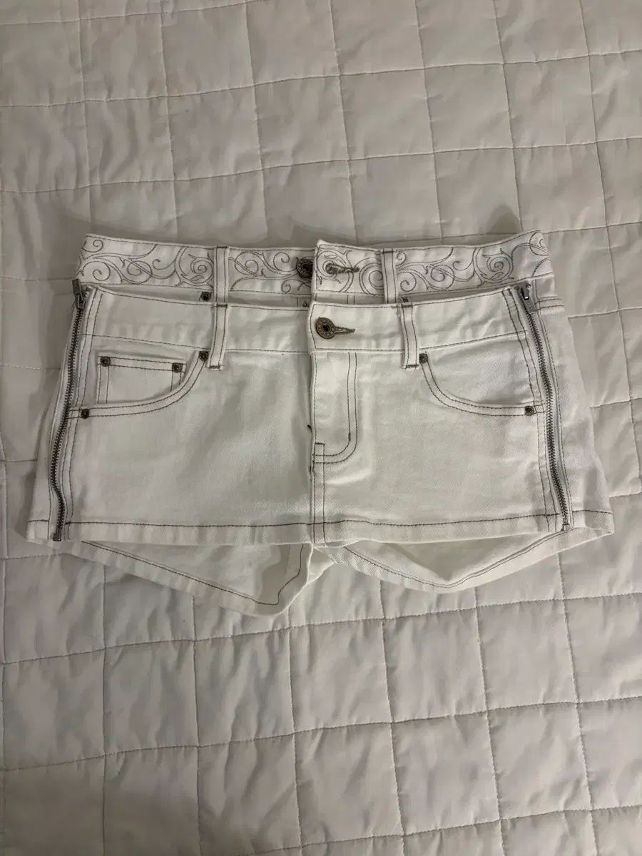 ウォンジン WONJIN スタジオ デュアル ウェスト デニム ミニ スカート