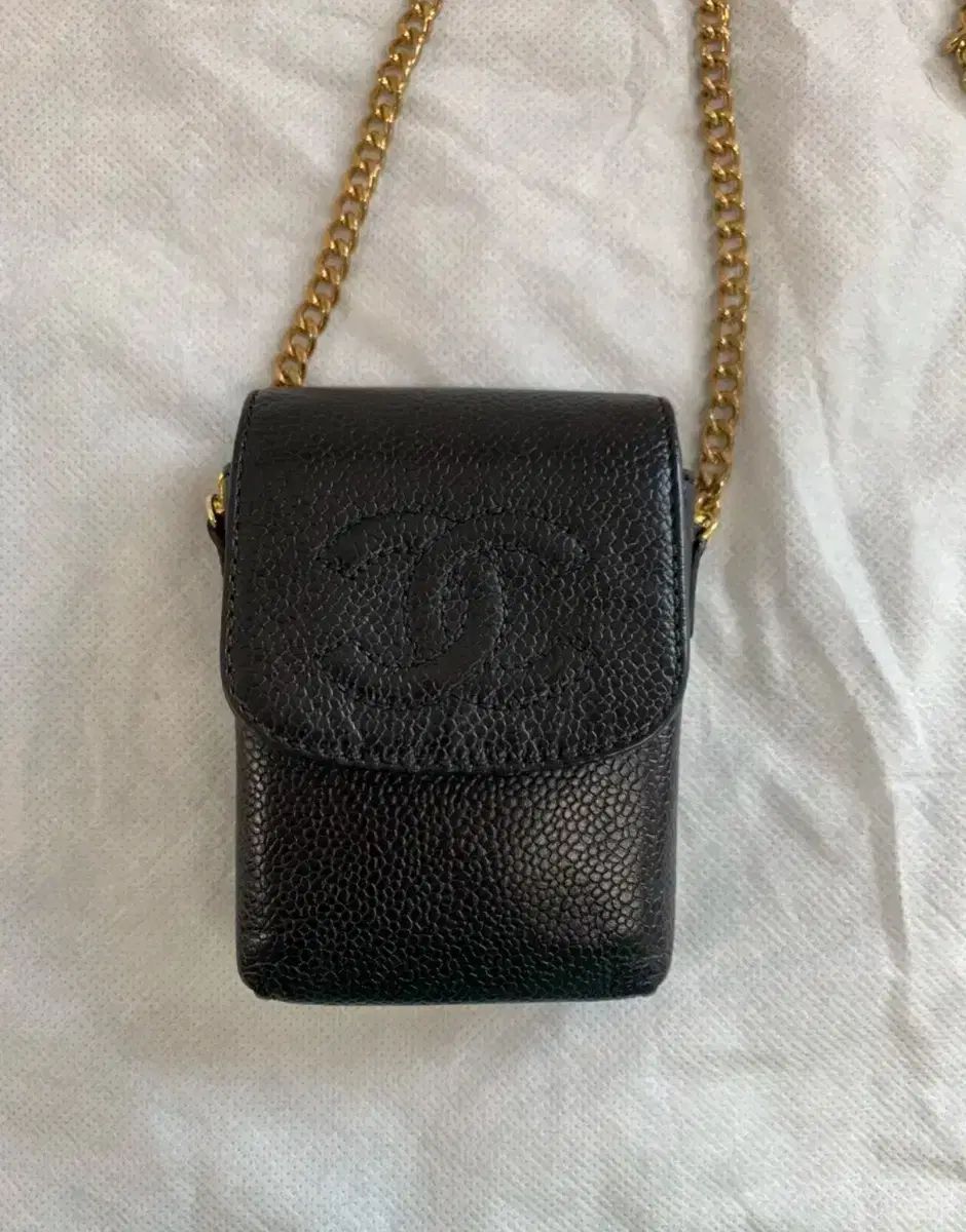 シャネル ブラック キャビア ミニ クロスバック