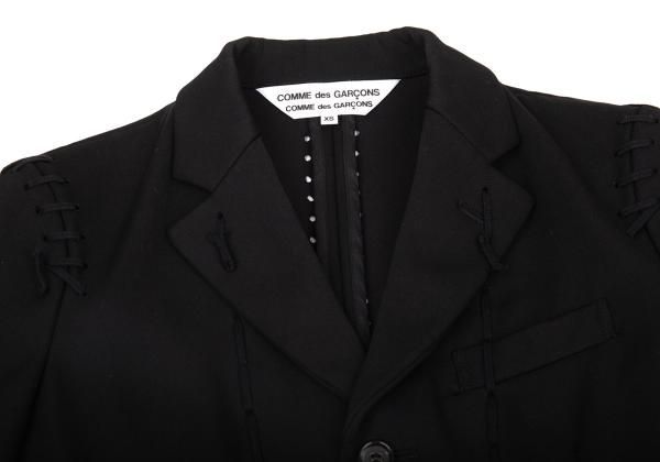 コムコム コムデギャルソンCOMME des GARCONS ウールギャバステッチ