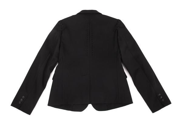 コムデギャルソン*S*ウール テーラードジャケット*黒* comme des garcons homme テーラードジャケット ウール ウールギャバ