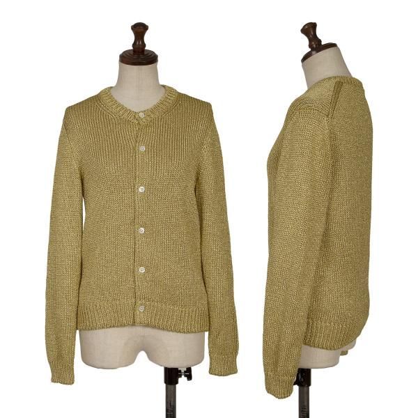 PLAY COMME des GARCONS ニット カーディガン ゴールド COMME des GARCONS（カーディガン ・ ゴールド/金色系）のフリマ