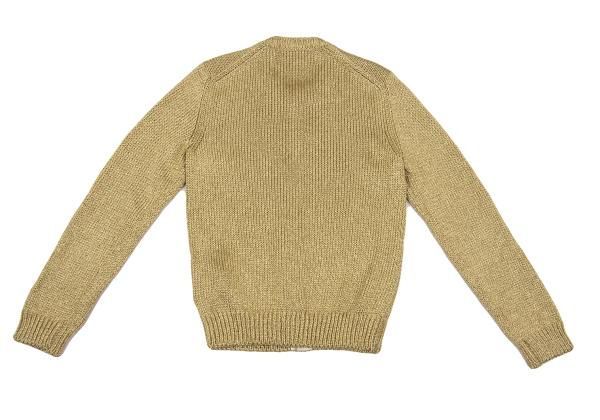 COMME des GARCONS ゴールドカーディガン COMME des GARCONS（カーディガン ・ ゴールド/金色系）のフリマ