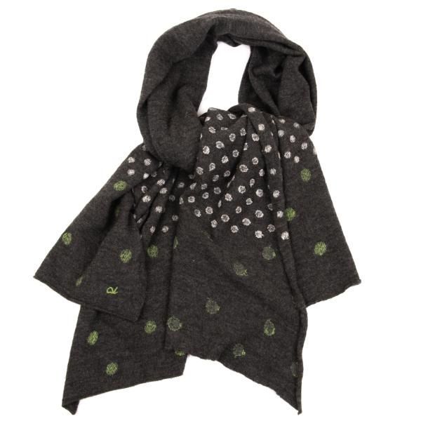 45rpm 45R ドット刺繍大判ストール グレー他 - メルカリ