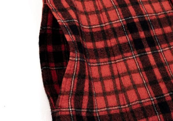 45rpm 45R ウールチェックネルシャツジャケット 朱色紺他3 - メルカリ