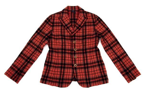 45rpm 45R ウールチェックネルシャツジャケット 朱色紺他3 - メルカリ