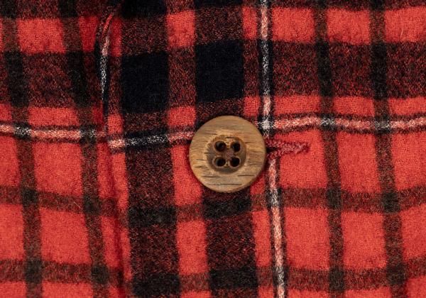 45rpm 45R ウールチェックネルシャツジャケット 朱色紺他3 - メルカリ