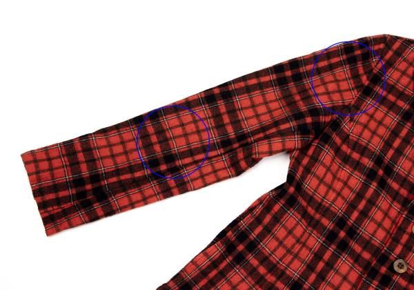 45rpm 45R ウールチェックネルシャツジャケット 朱色紺他3 - メルカリ