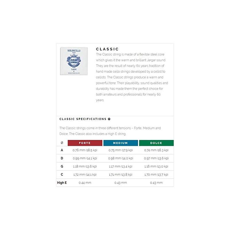 ヤーガー ADセット チェロ弦 JARGAR 0