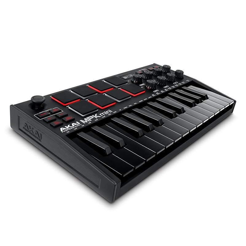Akai Professional USB MIDIキーボードコントローラー 25鍵 8個のドラムパッド Native Instrumentsサウンドパッケージ付属 NKS統合 音楽制作ソフトウェア付属 アカイプロ MPK Mini MK3 0