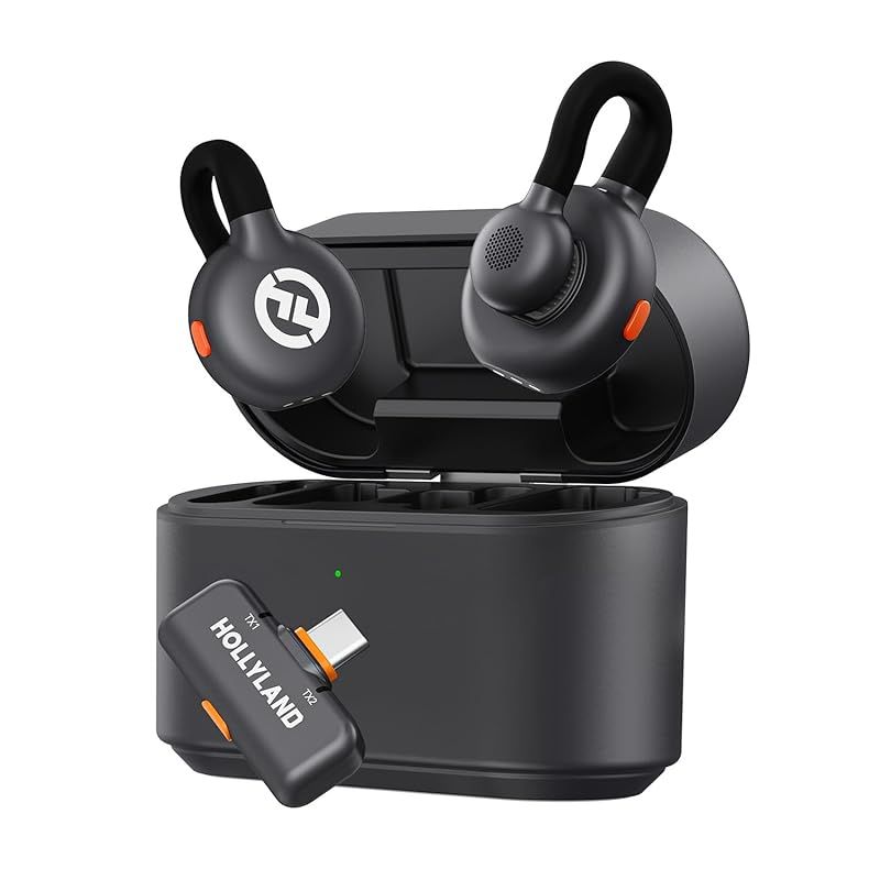 Hollyland Lark M 2 S USB Type-C バージョン 2025 DGP金賞 USB-C RX ワイヤレスマイク 超軽量7 g チタンクリップ式 48 Khz 24 Bit ワイヤレスラベリアマイク iPhone Android PC用ピンマイ