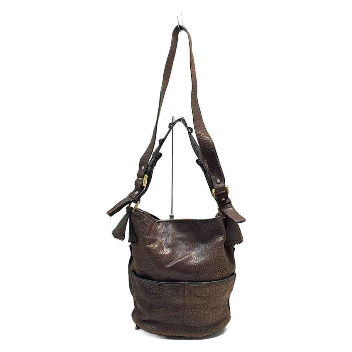 Chloe(クロエ) ショルダーバッグ - ダークブラウン スタッズ/2way