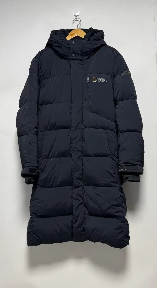 ナショナルジオグラフィック 新モデルデザイン ガチョウダウン ロング丈ダウンジャケット 95 ブラック