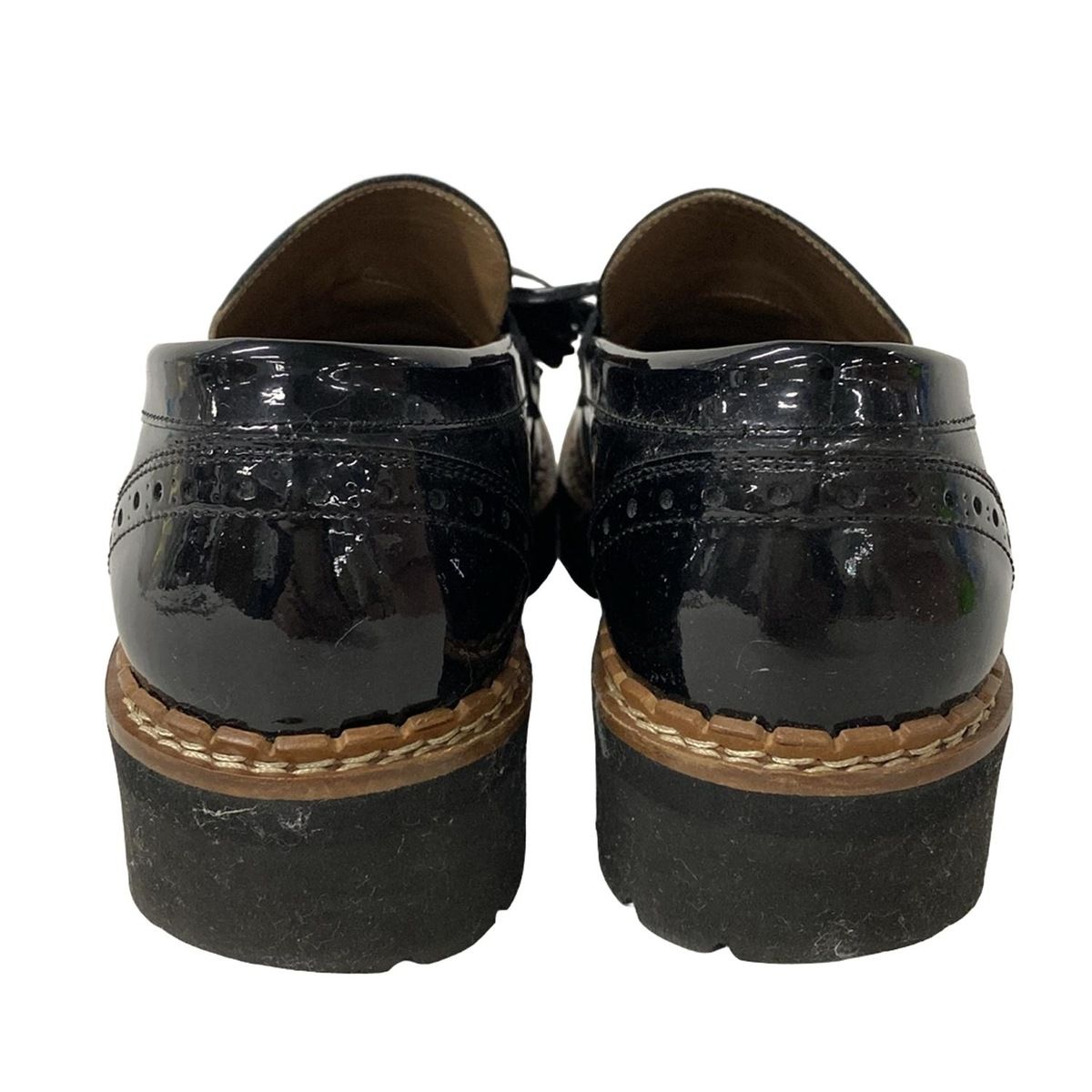  Pertini ペルティニ ローファー 36 レディース - 黒 タッセル レザー ローファー 革靴 靴