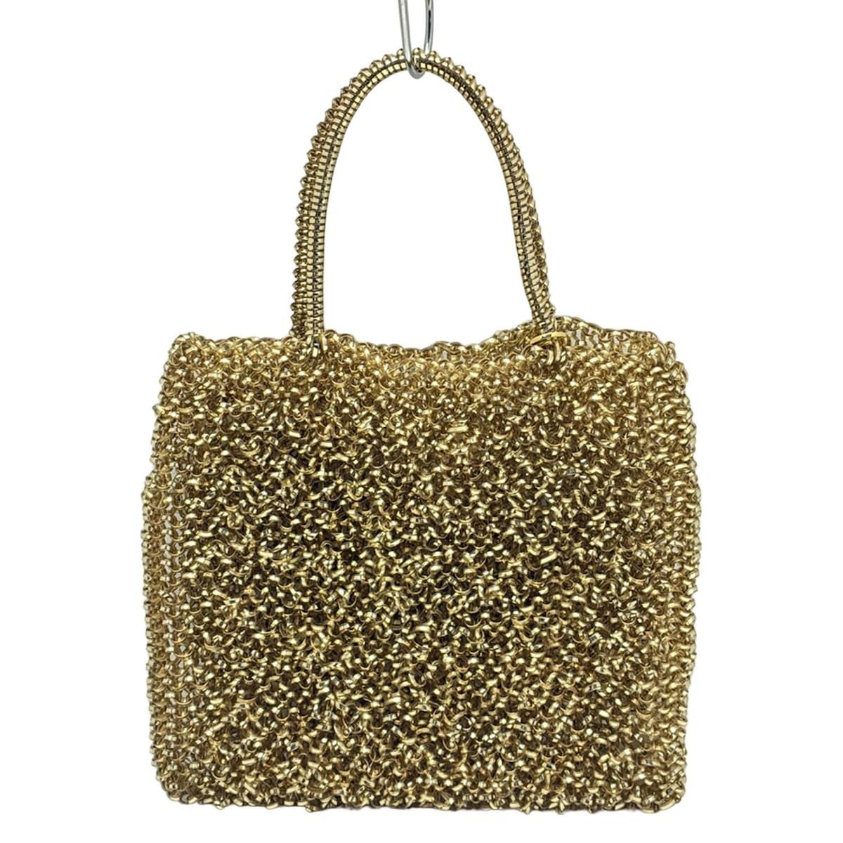 ANTEPRIMA アンテプリマ トートバッグ ワイヤーバッグ シャンパンゴールド