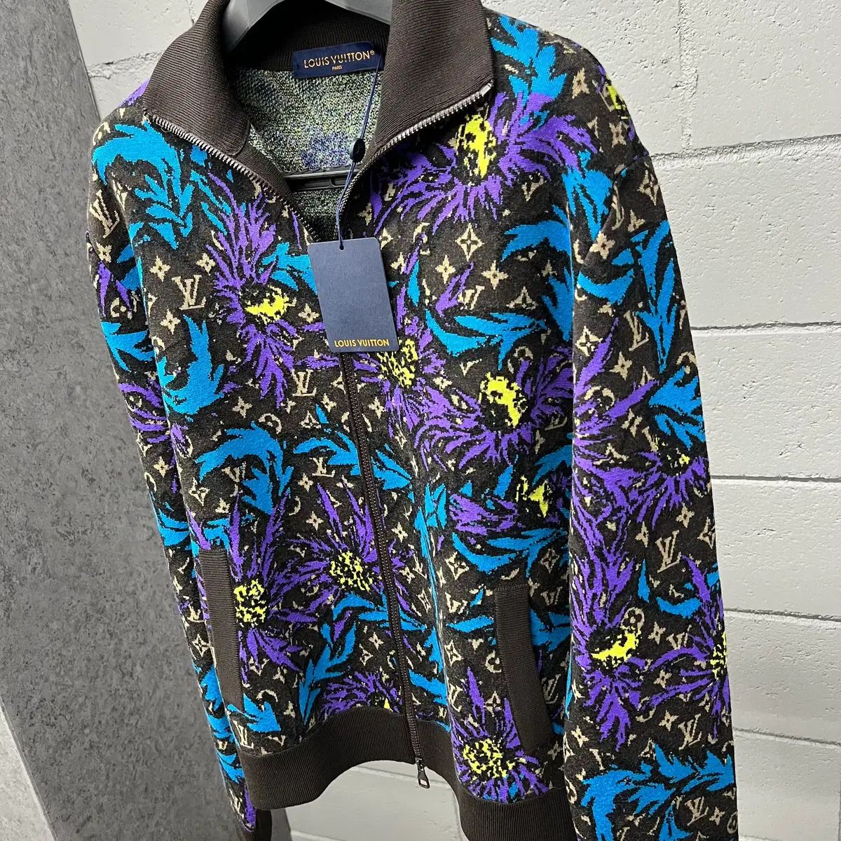 Louis Vuitton ルイヴィトン シスル ジップアップ ニット Lsize