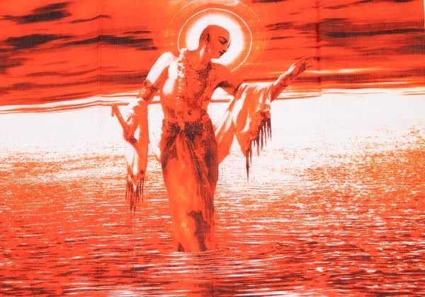 ジャンポールゴルチエJean Paul GAULTIER 宗教画プリントハンカチ