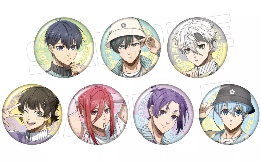 【中古】バッジ・ビンズ 全7種セット 「ブルーロック キャラバッジコレクション(パステルウェア)」