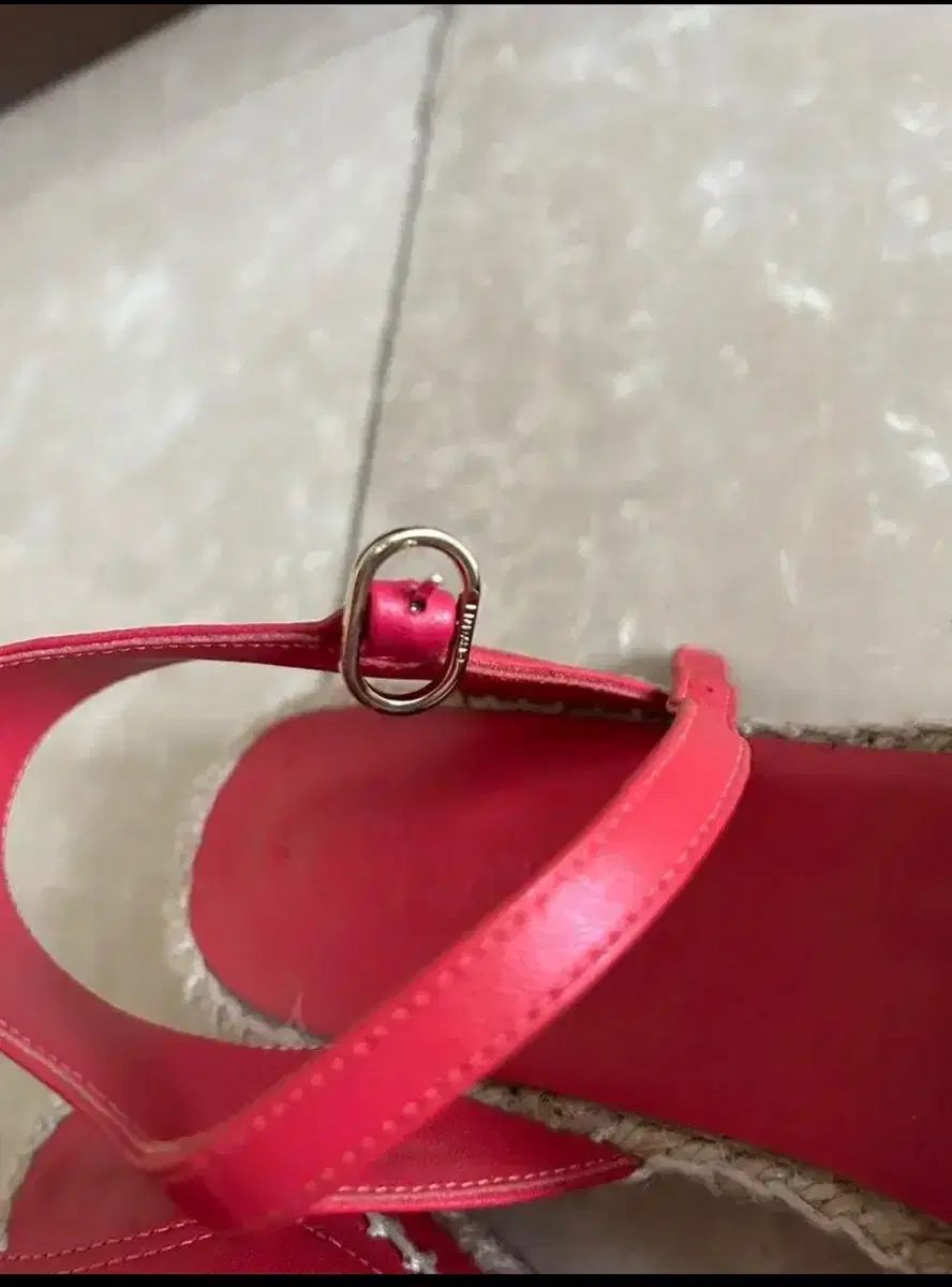  CHANEL シャネル エスパドリーユ サンダル ピンク レッド フューシャ 39 サンダル サンダル ミュール