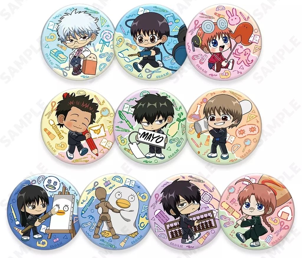 中古】バッジ・ビンズ 全10種セット 「3年Z組銀八先生 トレーディング