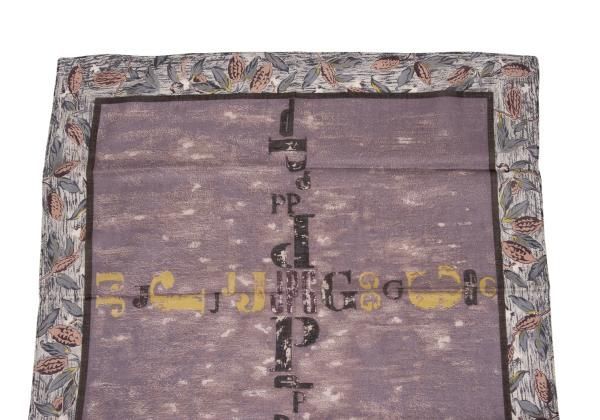 ジャンポールゴルチエJean Paul GAULTIER ロゴクロスプリントハンカチ