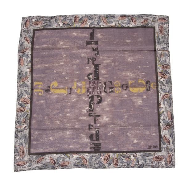 ジャンポールゴルチエJean Paul GAULTIER ロゴクロスプリントハンカチ