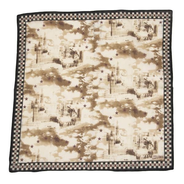 ジャンポールゴルチエJean Paul GAULTIER 風景プリントハンカチ