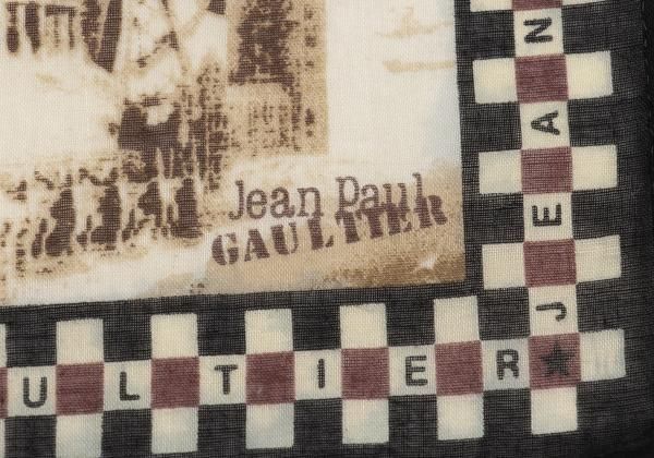 ジャンポールゴルチエJean Paul GAULTIER 風景プリントハンカチ
