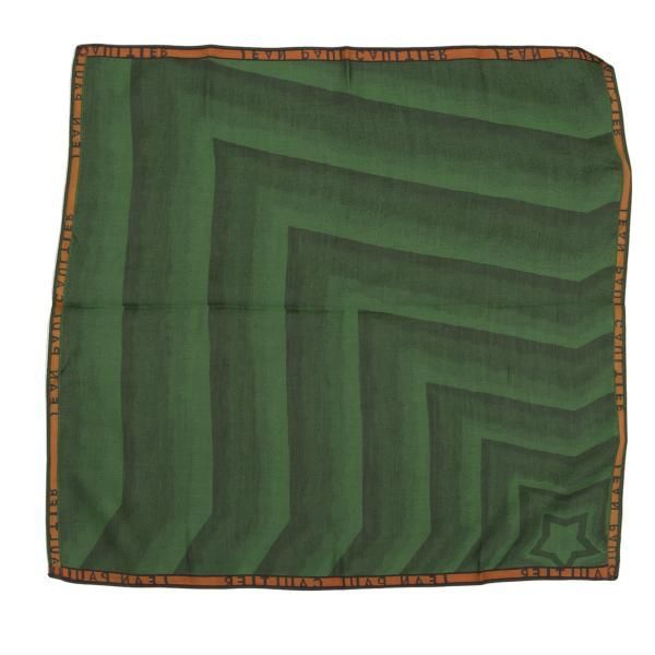 ジャンポールゴルチエJean Paul GAULTIER ロゴパイピングハンカチ 緑