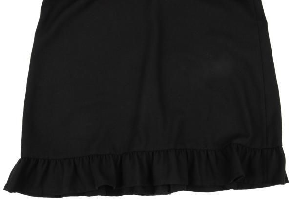 トリココムデギャルソン　ティアードスカート　フリル　黒　Mサイズ　日本製 トリココムデギャルソンtricot COMME des GARCONS ポリウール裾フリル