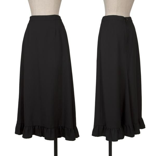 トリココムデギャルソンtricot COMME des GARCONS ポリウール裾フリル