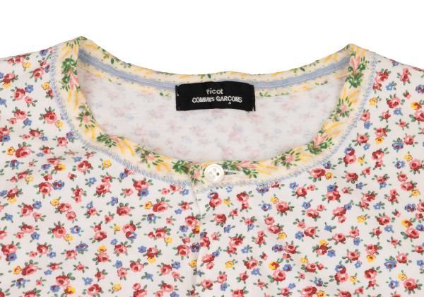 希少✨トリココムデギャルソン パステル花柄カーディガン 美品 トリココムデギャルソンtricot COMME des GARCONS 小花柄パターン切替