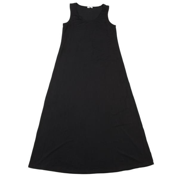 イッセイミヤケISSEY MIYAKE ストレッチノースリーブワンピース 黒M
