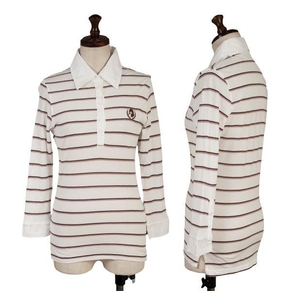 ヒステリックグラマーHYSTERIC GLAMOUR ワンポイント刺繍ストライプ