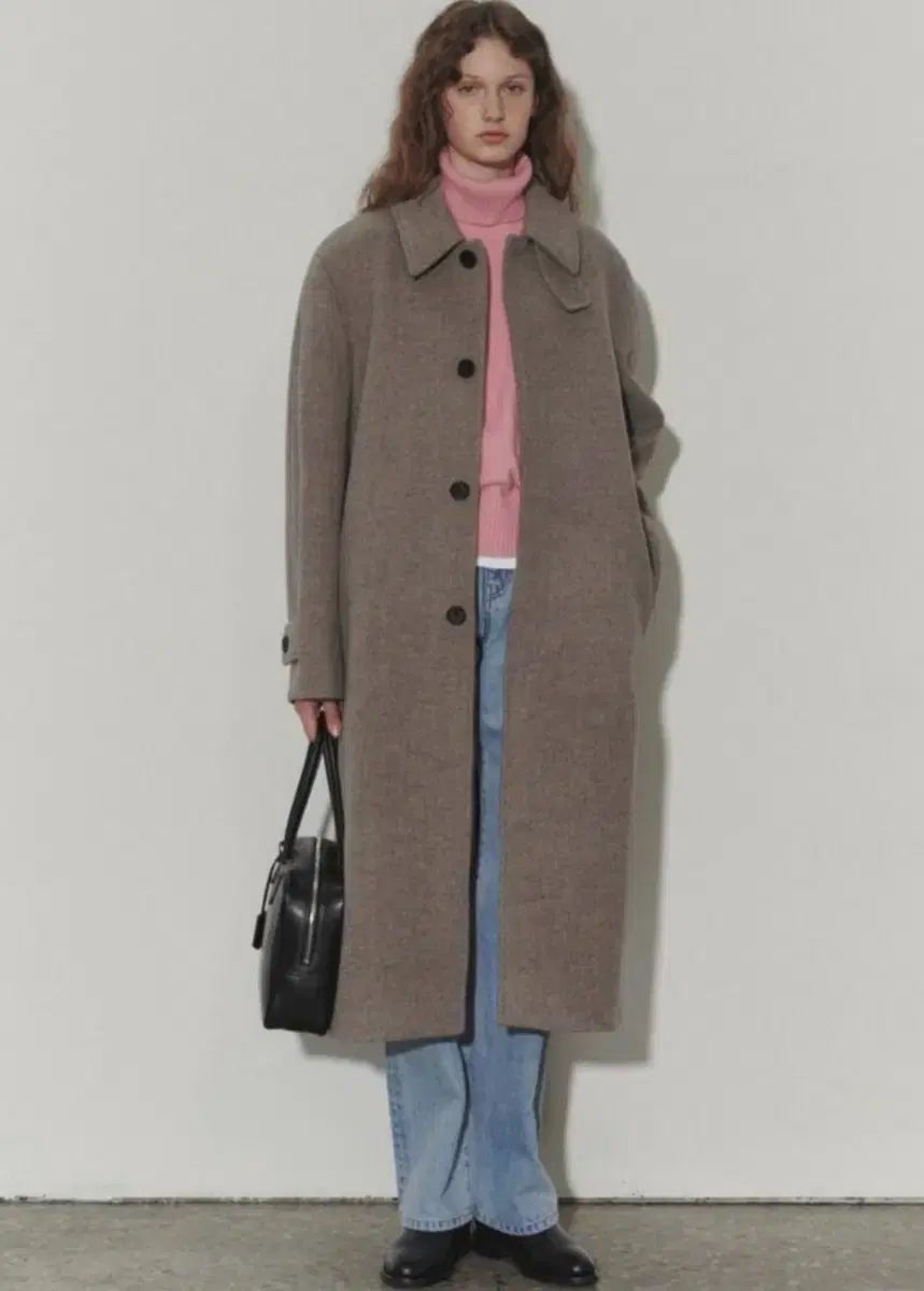 ダンスト ベルト付き ウール マックコート