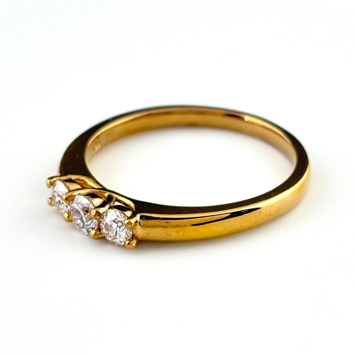 メレダイヤ デザインリング YG イエローゴールド 指輪 リング 20号 K 24 ダイヤモンド メンズ