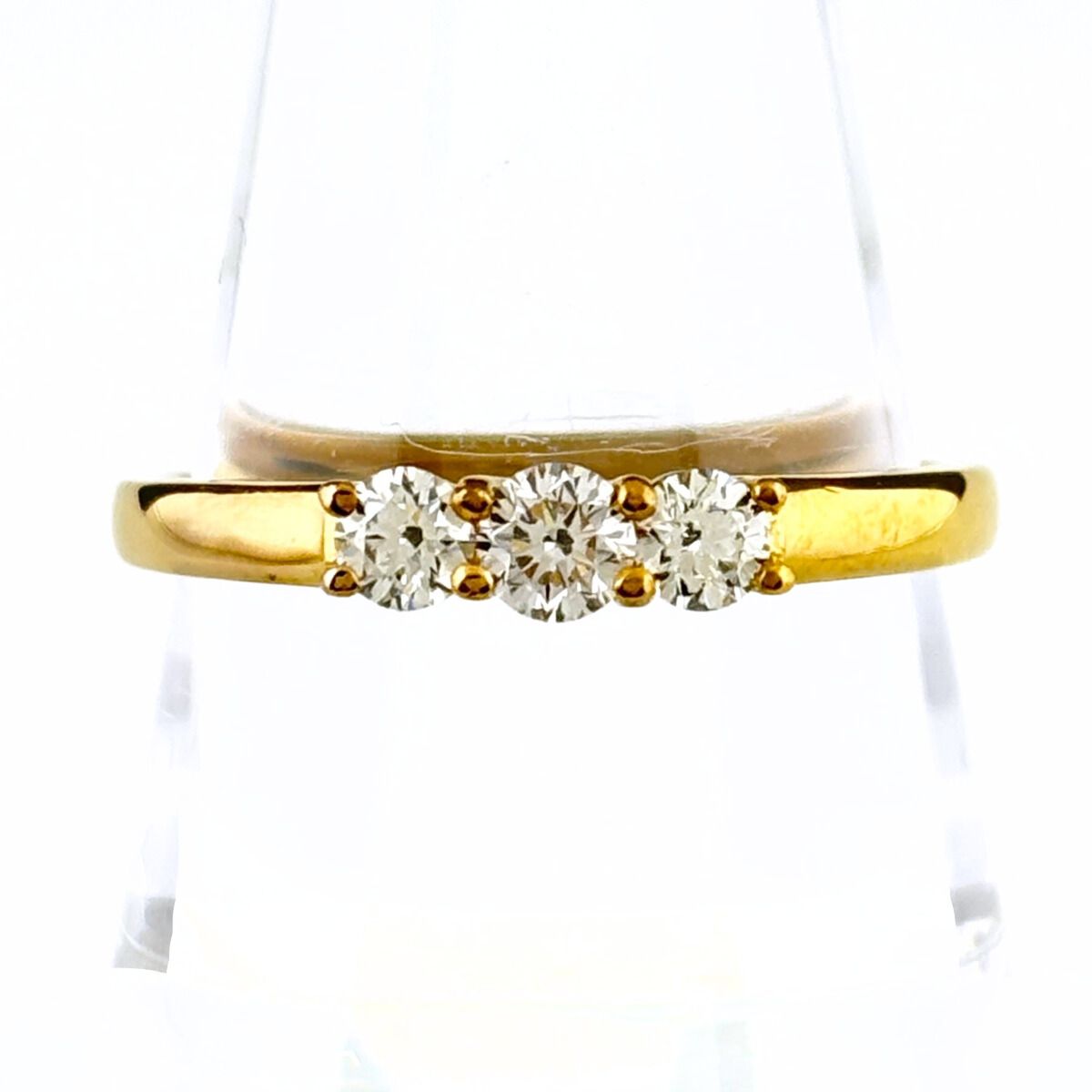 メレダイヤ デザインリング YG イエローゴールド 指輪 リング 20号 K 24 ダイヤモンド メンズ