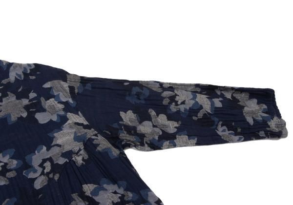 プランテーションPlantation コットンフラワージャガード切替デザイン