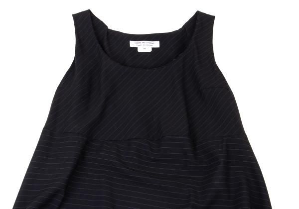 コムコム コムデギャルソンCOMME des GARCONS ストライプノースリーブ
