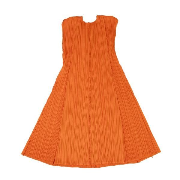 プリーツプリーズPLEATS PLEASE ピンキングカットノースリーブフレア