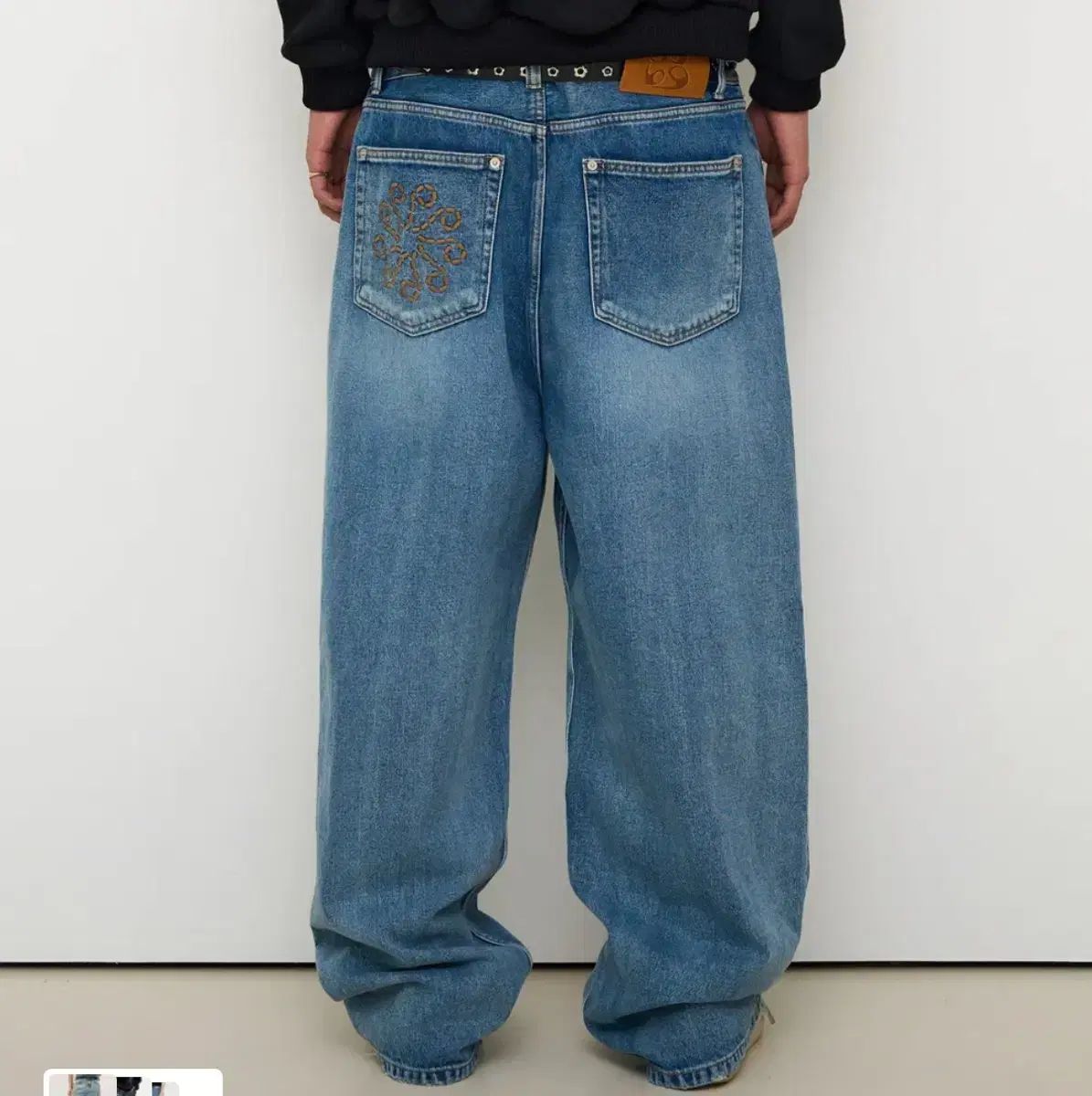 9999ブルーアーカイブ ブルアカ ワイド デニム パンツ 1 サイズ