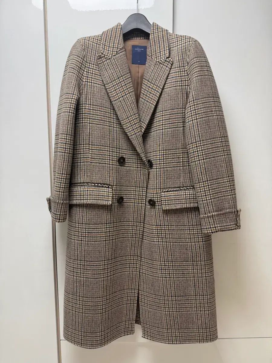 チュールCHECK ロングコート