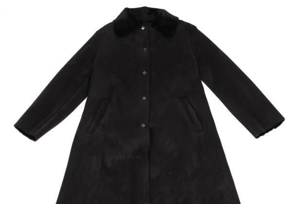 エンポリオアルマーニEMPORIO ARMANI ワイドカラーフェイクムートン